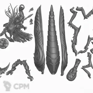 Описание картинки Belthanos, First Thorn of Kurnoth от WastelandMiniatures по цене 1 600руб | Свободный Рынок Миниатюр - СРМ