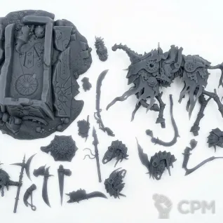 Описание картинки Wight King on Skeletal Steed от WastelandMiniatures по цене 750руб | Свободный Рынок Миниатюр - СРМ