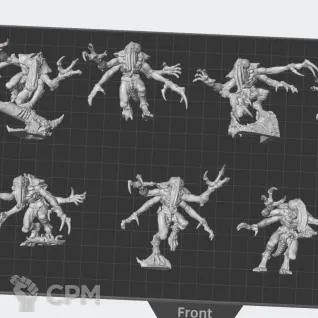 Описание картинки Genestealer цельные от White Rhino по цене 999руб | Свободный Рынок Миниатюр - СРМ