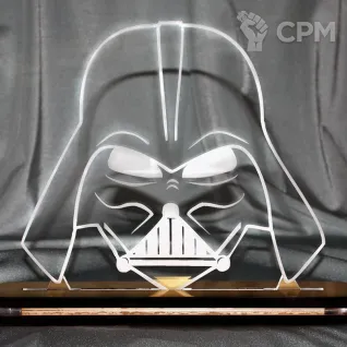 Описание картинки Декоративный светильник Darth Vader от Строго по-Имперски по цене 4 000руб | Свободный Рынок Миниатюр - СРМ