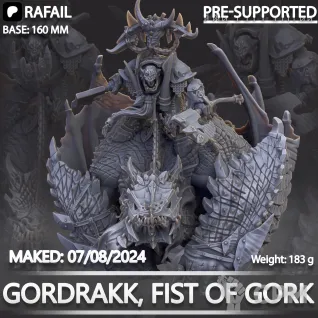 Описание картинки Gordrakk, the Fist of Gork от Naggaroth Night по цене 4 000руб | Свободный Рынок Миниатюр - СРМ