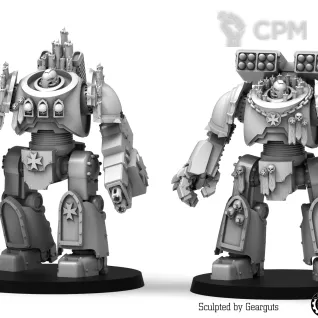 Описание картинки Gearguts - Dark Crusaders - Vault Mechs от Manufactorum76 по цене 1 200руб | Свободный Рынок Миниатюр - СРМ