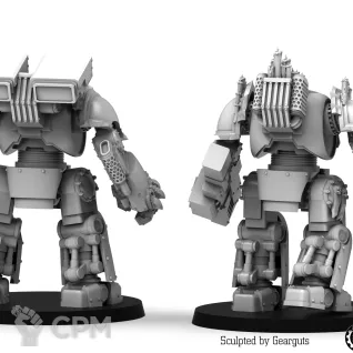 Описание картинки Gearguts - Dark Crusaders - Vault Mechs от Manufactorum76 по цене 1 200руб | Свободный Рынок Миниатюр - СРМ