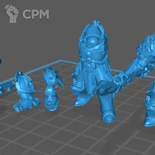 Описание картинки Стартер пак кустодесов №1 / Custodes Starter  Set №1 от 3D6 по цене 999руб | Свободный Рынок Миниатюр - СРМ