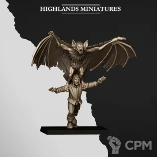 Описание картинки Giant Bats от Manufactorum76 по цене 800руб | Свободный Рынок Миниатюр - СРМ