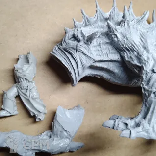 Описание картинки GIANT SPINED CHAOS BEAST. от Серж по цене 1 500руб | Свободный Рынок Миниатюр - СРМ