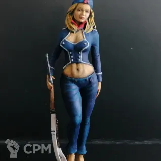 Описание картинки Девушка French PinUp от axl_k по цене 2 200руб | Свободный Рынок Миниатюр - СРМ