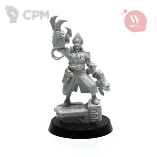 Описание картинки Миниатюра Commissar Sebastian, Bane of the Hordes от Артель W по цене 1 550руб | Свободный Рынок Миниатюр - СРМ