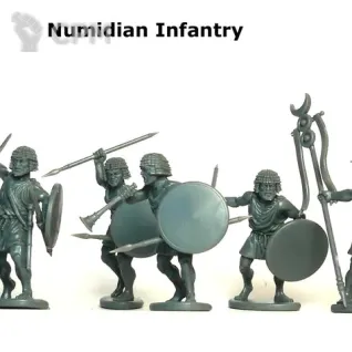 Описание картинки Numidian Infantry от Base 28 по цене 2 625руб | Свободный Рынок Миниатюр - СРМ