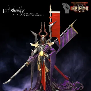 Описание картинки Dark Elve Executor от Barduck Miniatures по цене 264руб | Свободный Рынок Миниатюр - СРМ