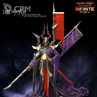 Описание картинки Dark Elve Executor от Barduck Miniatures по цене 264руб | Свободный Рынок Миниатюр - СРМ