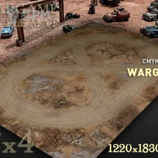 Описание картинки Игровое поле "Gaslands" gs001 6'х4' от WargamePrint по цене 3 450руб | Свободный Рынок Миниатюр - СРМ