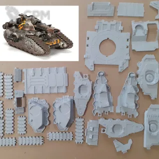 Описание картинки Glaive Super-heavy Special Weapons Tank от Жадная лапа по цене 8 500руб | Свободный Рынок Миниатюр - СРМ