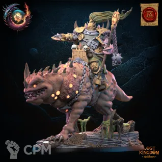 Описание картинки Gluttony Warriors Knight Hero on Rotten Beast от PocketSized Prints по цене 900руб | Свободный Рынок Миниатюр - СРМ