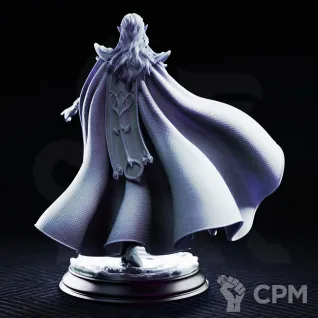 Описание картинки Drow Sorceress of the New Moon - Glynaria от PocketSized Prints по цене 300руб | Свободный Рынок Миниатюр - СРМ