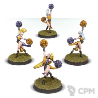 Описание картинки Elfheim Eaglettes - Elf Cheerleading Squad от Mechanikus Forge по цене 1 200руб | Свободный Рынок Миниатюр - СРМ