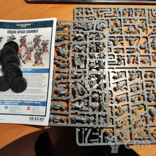 Описание картинки Chaos Space Marines Legionaries от Сергиев Илья по цене 3 300руб | Свободный Рынок Миниатюр - СРМ