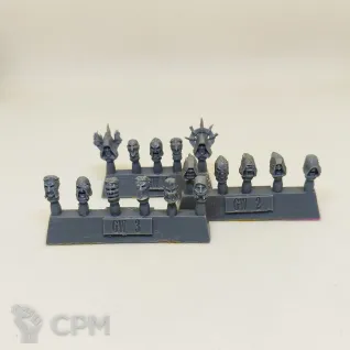 Описание картинки Cawdor Head Upgrade Set от Dark Heresy по цене 330руб | Свободный Рынок Миниатюр - СРМ
