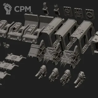 Описание картинки Conversion Kit World Eaters для Land raider от Milestone по цене 2 100руб | Свободный Рынок Миниатюр - СРМ