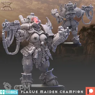 Описание картинки Plague Maiden от Manufactorum76 по цене 250руб | Свободный Рынок Миниатюр - СРМ