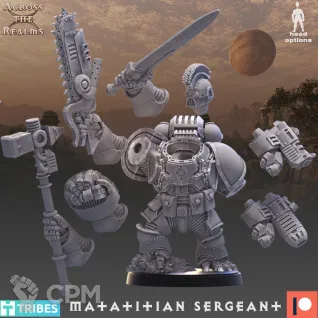 Описание картинки Matatian Sergeant от Manufactorum76 по цене 600руб | Свободный Рынок Миниатюр - СРМ