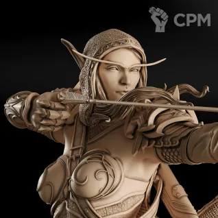 Описание картинки Sylvanas Windrunner Фигурка (World of Warcraft) от GAS3TXD  по цене 4 200руб | Свободный Рынок Миниатюр - СРМ