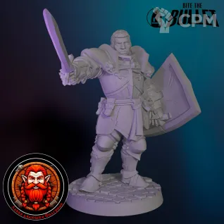 Описание картинки Паладин от Falgrim's_shop по цене 420руб | Свободный Рынок Миниатюр - СРМ