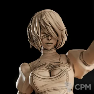 Описание картинки 2B Фигурка (NieR: Automata) от GAS3TXD  по цене 4 200руб | Свободный Рынок Миниатюр - СРМ