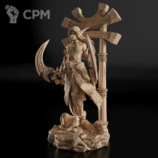 Описание картинки Tyrande Whisperwind Фигурка (World of Warcraft) от GAS3TXD  по цене 4 800руб | Свободный Рынок Миниатюр - СРМ