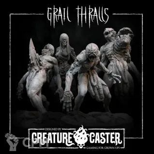 Описание картинки Great Hunger Grail Thralls Set 2 от Recruiter по цене 800руб | Свободный Рынок Миниатюр - СРМ