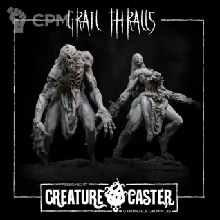 Описание картинки Great Hunger Grail Thralls Set 3 от Recruiter по цене 800руб | Свободный Рынок Миниатюр - СРМ