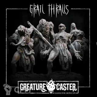 Описание картинки Great Hunger Grail Thralls Set 3 от Recruiter по цене 800руб | Свободный Рынок Миниатюр - СРМ