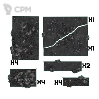 Описание картинки Футпринты - подложки для террейна (11ed GW layout) Imperial World от WebWay Аксессуары по цене 1 950руб | Свободный Рынок Миниатюр - СРМ