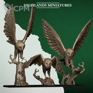 Описание картинки Great Owl Riders от Manufactorum76 по цене 3 250руб | Свободный Рынок Миниатюр - СРМ