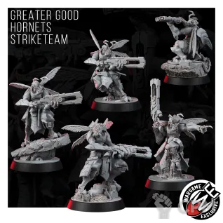 Описание картинки GREATER GOOD HORNETS STRIKETEAM от Manufactorum76 по цене 1 000руб | Свободный Рынок Миниатюр - СРМ