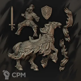 Описание картинки Knight Of The Lady от Manufactorum76 по цене 400руб | Свободный Рынок Миниатюр - СРМ