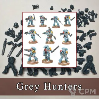 Описание картинки Grey Hunters (5 шт.) от SaJRa по цене 1 100руб | Свободный Рынок Миниатюр - СРМ
