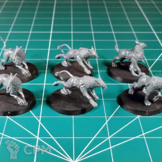 Описание картинки Stormcast Eternals Gryph-Hounds от Каджит по цене 2 198руб | Свободный Рынок Миниатюр - СРМ
