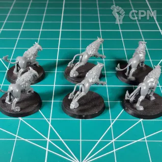 Описание картинки Stormcast Eternals Gryph-Hounds от Каджит по цене 2 198руб | Свободный Рынок Миниатюр - СРМ