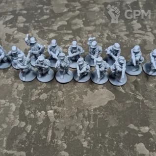 Описание картинки Bolt Action German Infantry Немецкая пехота 01 от Silver Pendulum по цене 1 150руб | Свободный Рынок Миниатюр - СРМ