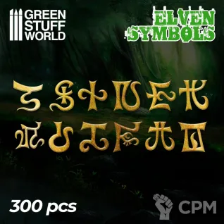 Описание картинки Green Stuff World Elven Symbols x300 от Vault Boy по цене 1 698руб | Свободный Рынок Миниатюр - СРМ