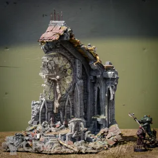 Описание картинки Руины собора Святого Духа ✠ TRENCH CRUSADE от Big Brain Terrain по цене 12 550руб | Свободный Рынок Миниатюр - СРМ