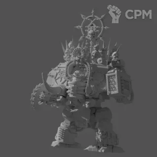 Описание картинки World Eaters Dreadnought от MrMetalHorror по цене 1 200руб | Свободный Рынок Миниатюр - СРМ