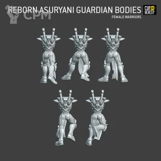 Описание картинки Reborn Asuryani Guardian Bodies Female Warriors от Cup of Heresy по цене 400руб | Свободный Рынок Миниатюр - СРМ