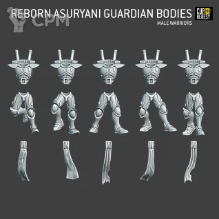 Описание картинки Reborn Asuryani Guardian Bodies Male Warriors от Cup of Heresy по цене 400руб | Свободный Рынок Миниатюр - СРМ