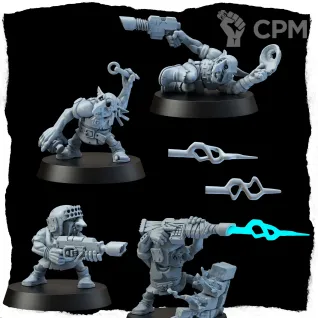 Описание картинки Набор миниатюр Гретчины Гвардейцы,  Gretchins от Brother Ork по цене 1 150руб | Свободный Рынок Миниатюр - СРМ