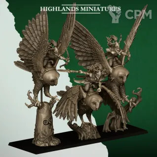 Описание картинки GREAT OWL RIDERS от Wardog Workshop по цене 1 200руб | Свободный Рынок Миниатюр - СРМ