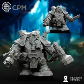 Описание картинки Dwarf Guild - Champion OPR/Kahl от Laboratory of Chaos по цене 250руб | Свободный Рынок Миниатюр - СРМ
