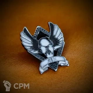 Описание картинки Значок XIX - Raven Guard (Гвардия ворона) цветной от Game&Reality Studio по цене 800руб | Свободный Рынок Миниатюр - СРМ