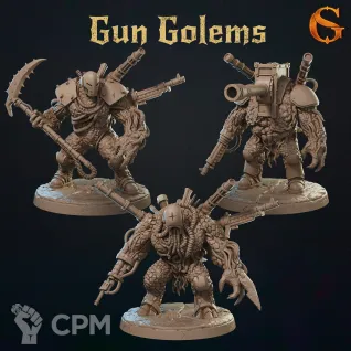 Описание картинки Gun Golems от Manufactorum76 по цене 1 500руб | Свободный Рынок Миниатюр - СРМ